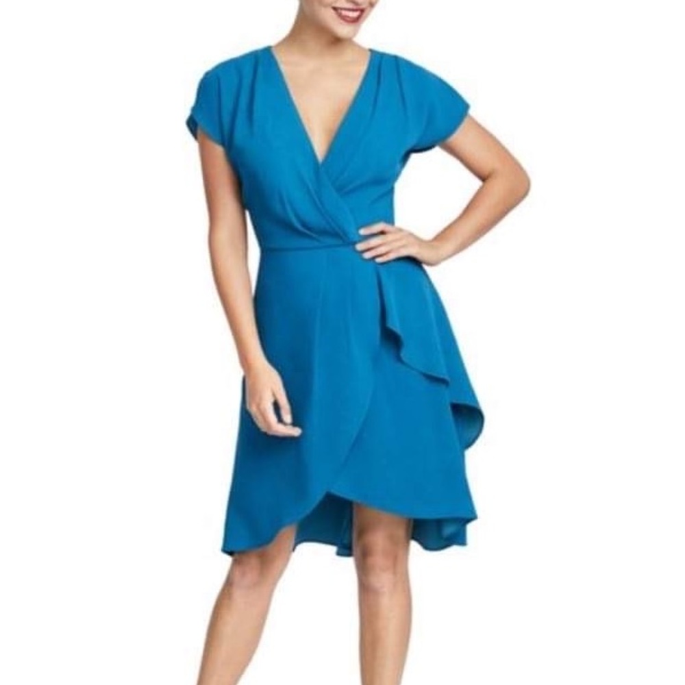 Rachel Roy High Low Faux Wrap Dress